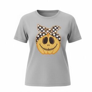 NWT Women’s Short Sleeve Graphic Tee Halloween Smiley Face - Size 2XL